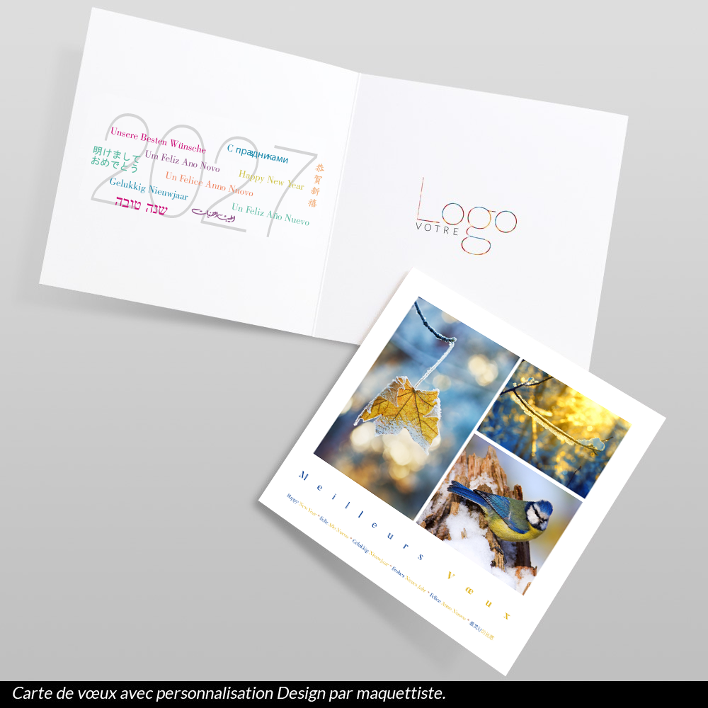 Carte de voeux 2027 - Noël Doré
